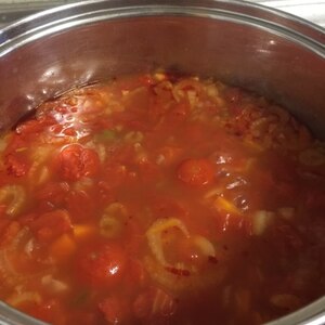 トマト味スープ